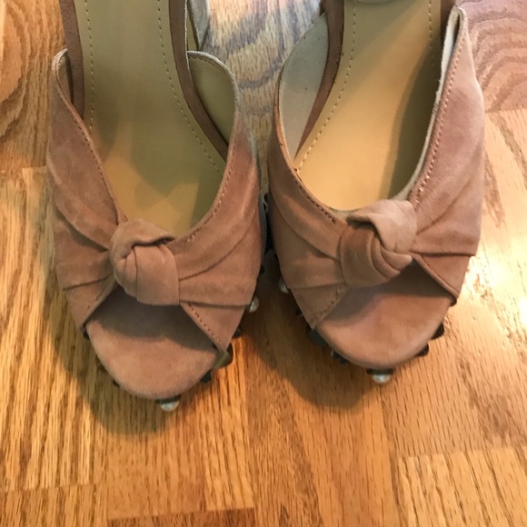 NIB Guess Kenzie 2 Studded Peep Toe Heels 8.5M - Picture 5 of 16